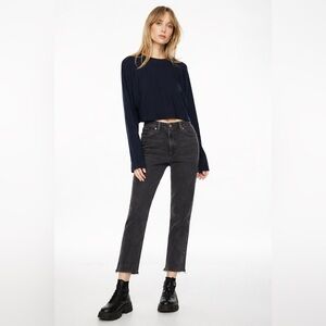 Dynamite Claudia Mom Jeans Stone Black